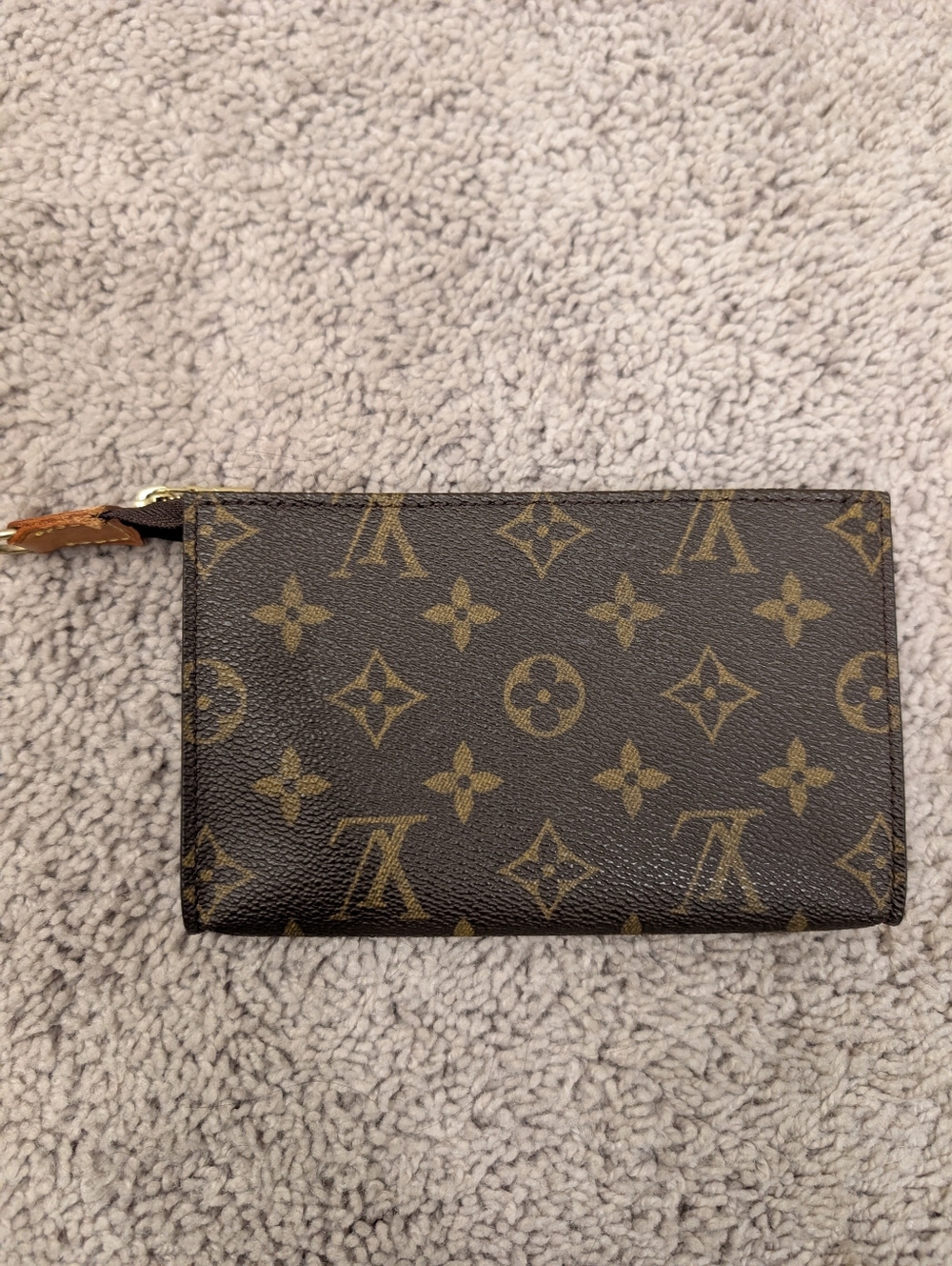 Louis Vuitton Monogram Canvas Zip Pouch - Brown/Tan